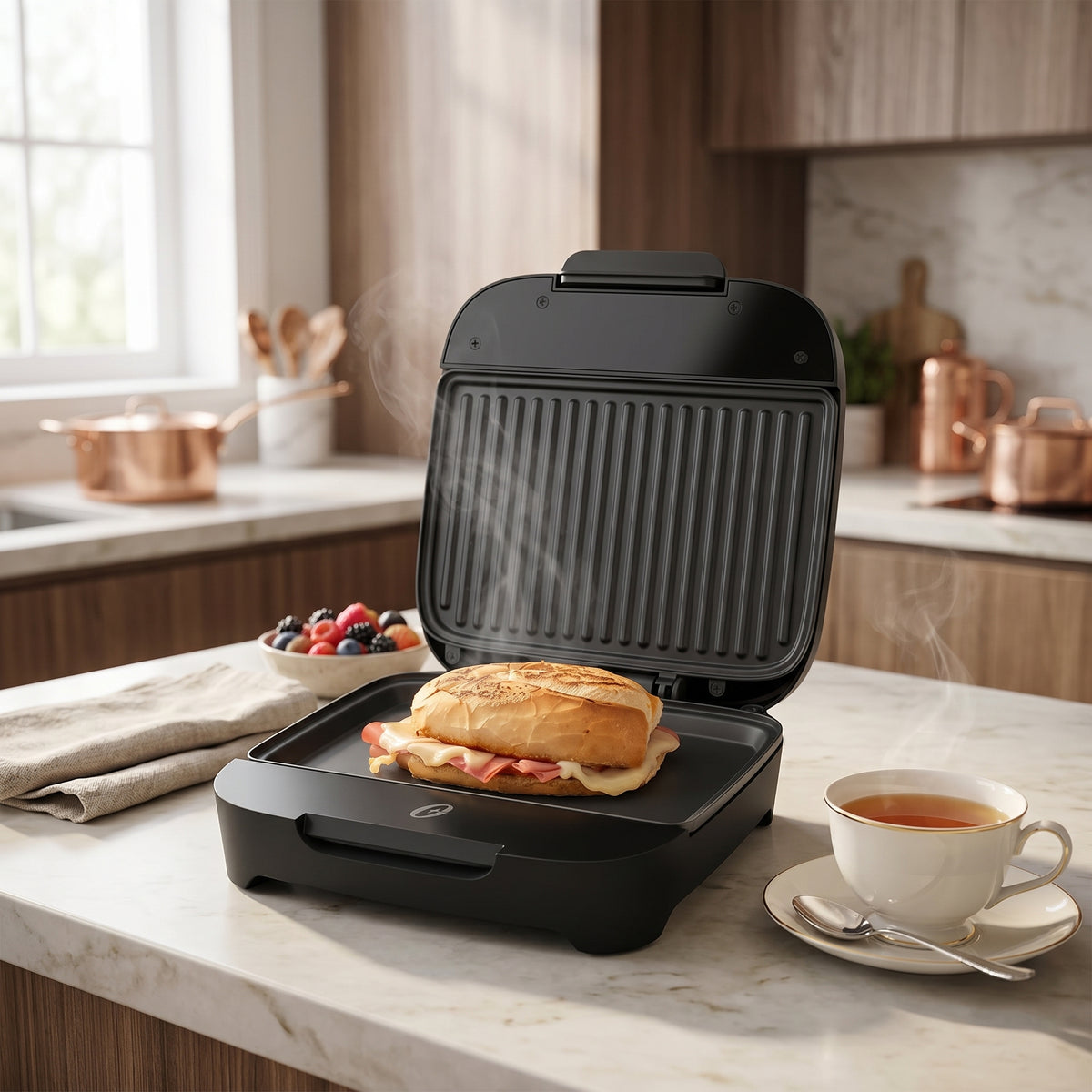 🥪 Sandwichera / Panini Antiadherente Oster® | Compacta y Versátil