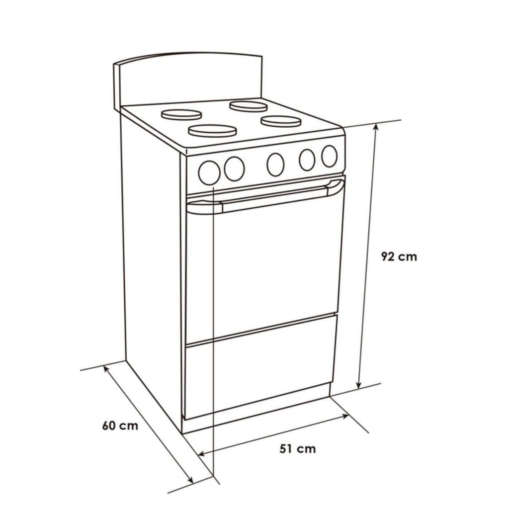 🔥 Estufa de Piso Abba 4 Puestos con Horno Modelo AT101N – Gas Natural