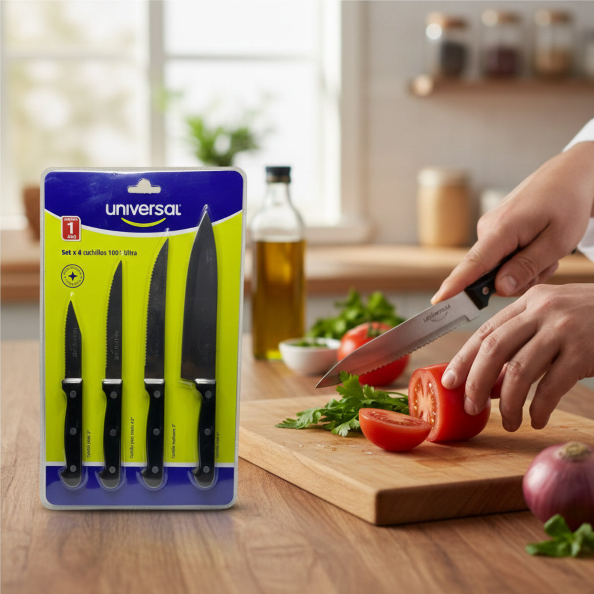 Set de Cuchillos Universal X4 – Precisión para Cada Corte