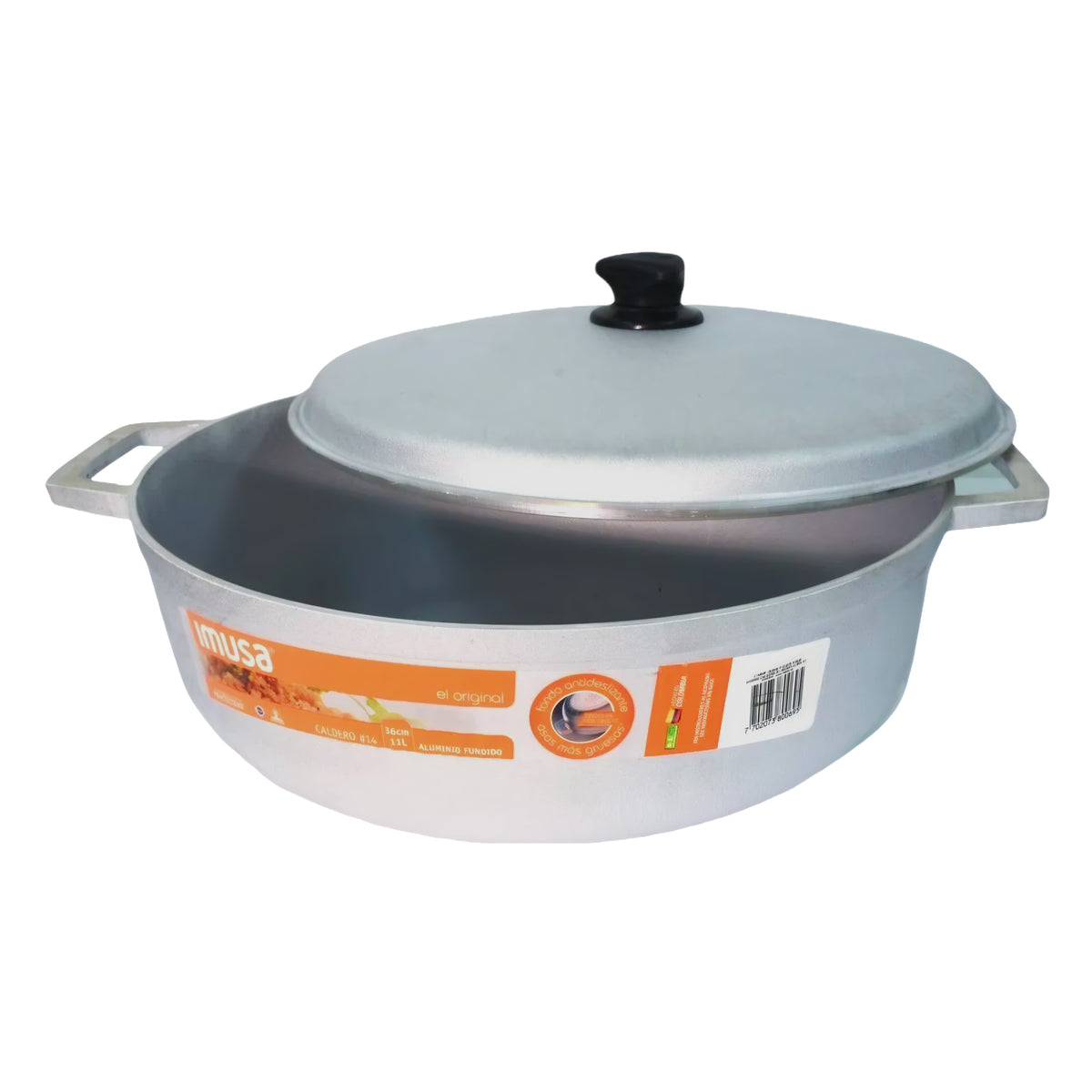 Caldero Imusa 17 Litros Línea Profesional en Aluminio Fundido 44CM