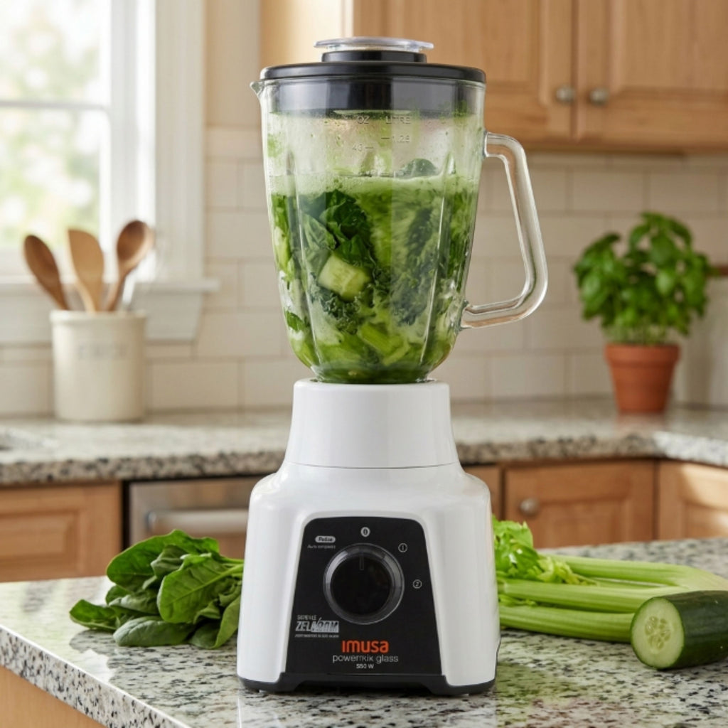 Licuadora Imusa Power Mix Glass 550 Watts Vaso de Vidrio