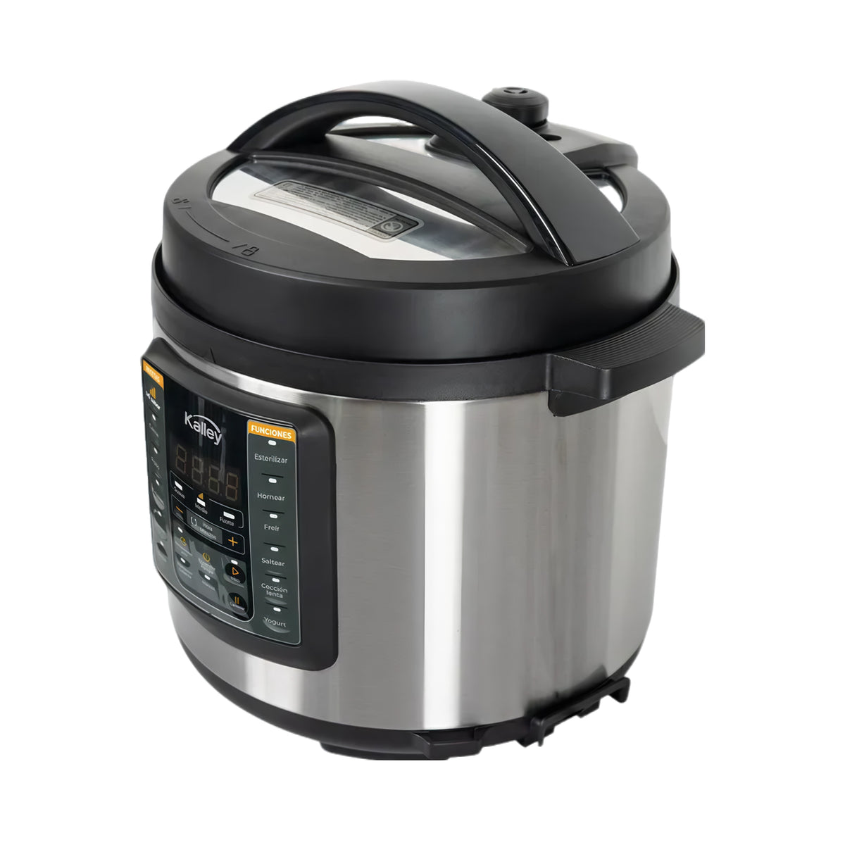 Olla Multifuncional Kalley K-OMP 5.5L – Plateado/Negro