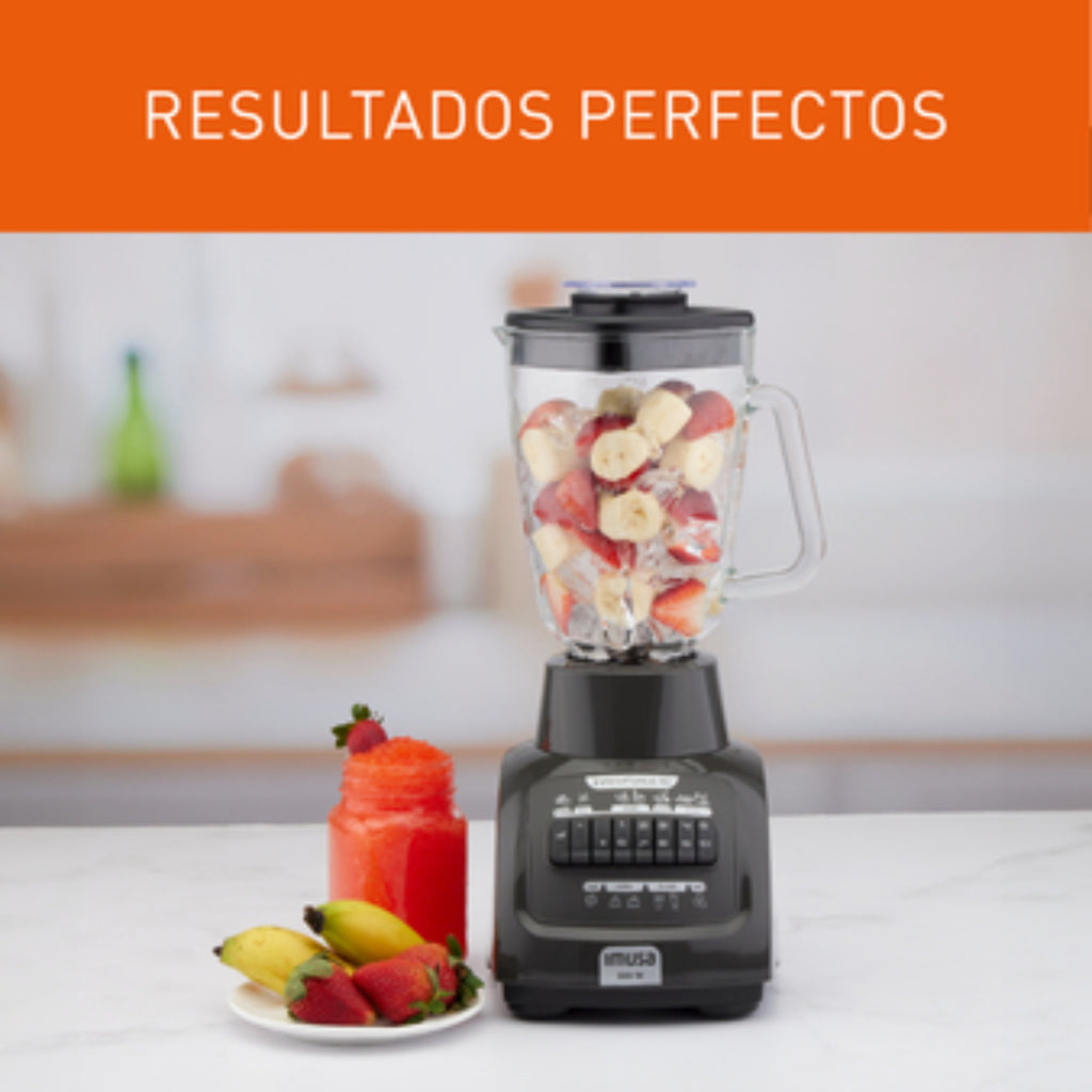 Licuadora Imusa Infiny Force XL 10 Velocidades Vaso de Vidrio Gris