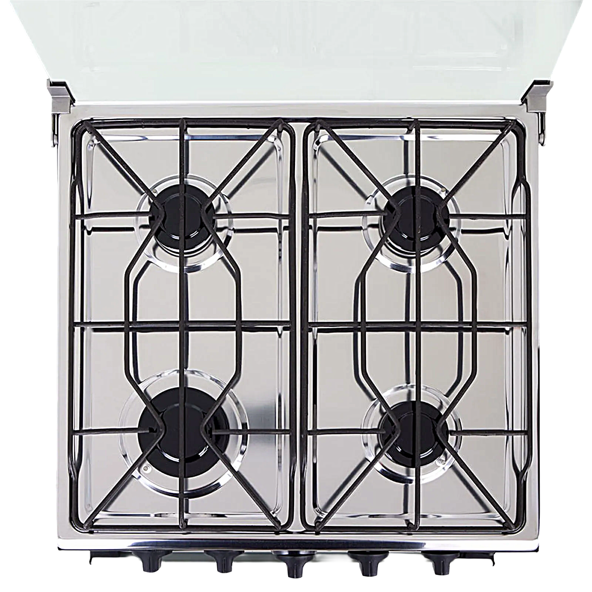 ESTUFA ROMERO REFLEX HACEB 50 CM GAS NATURAL NEGRA