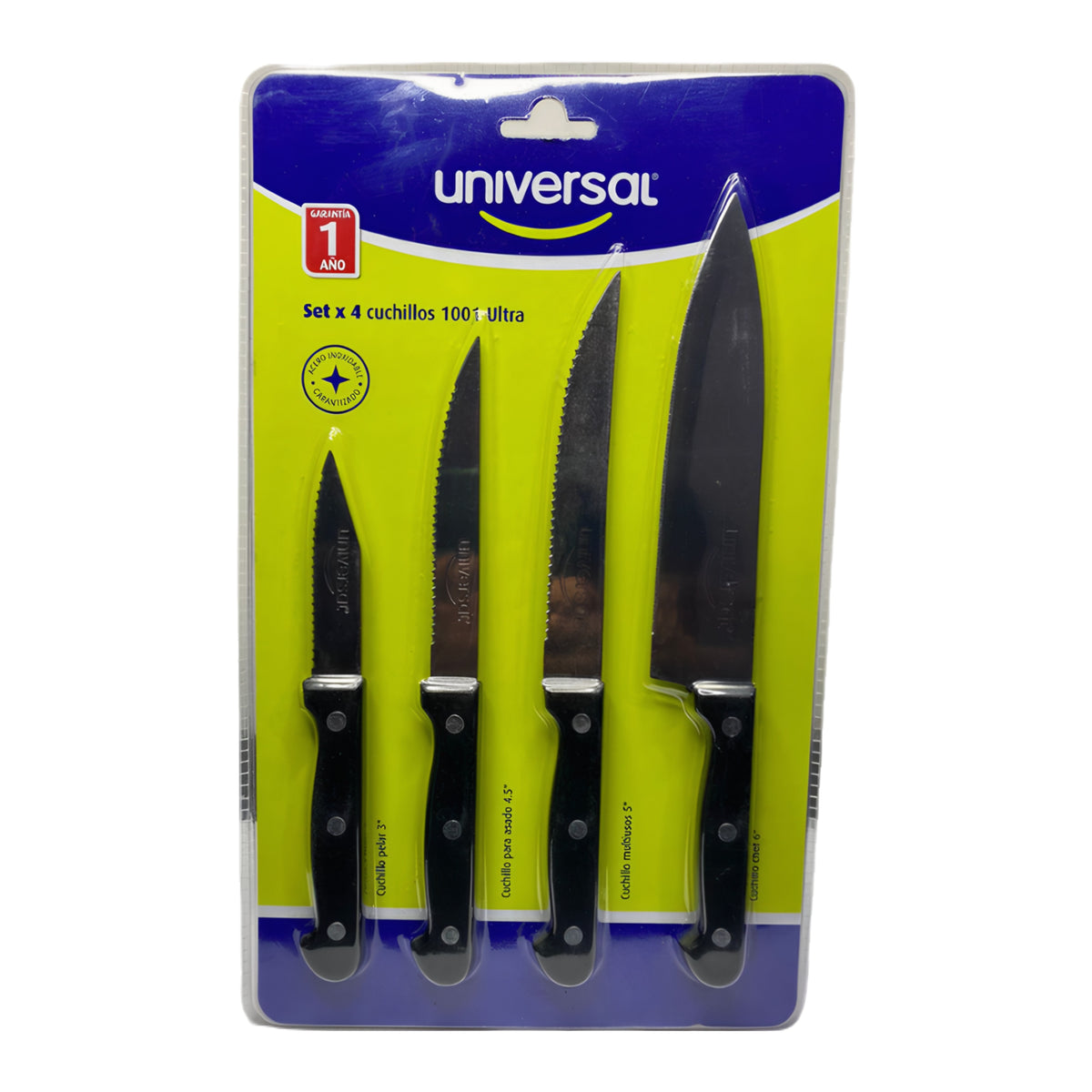 Set de Cuchillos Universal X4 – Precisión para Cada Corte