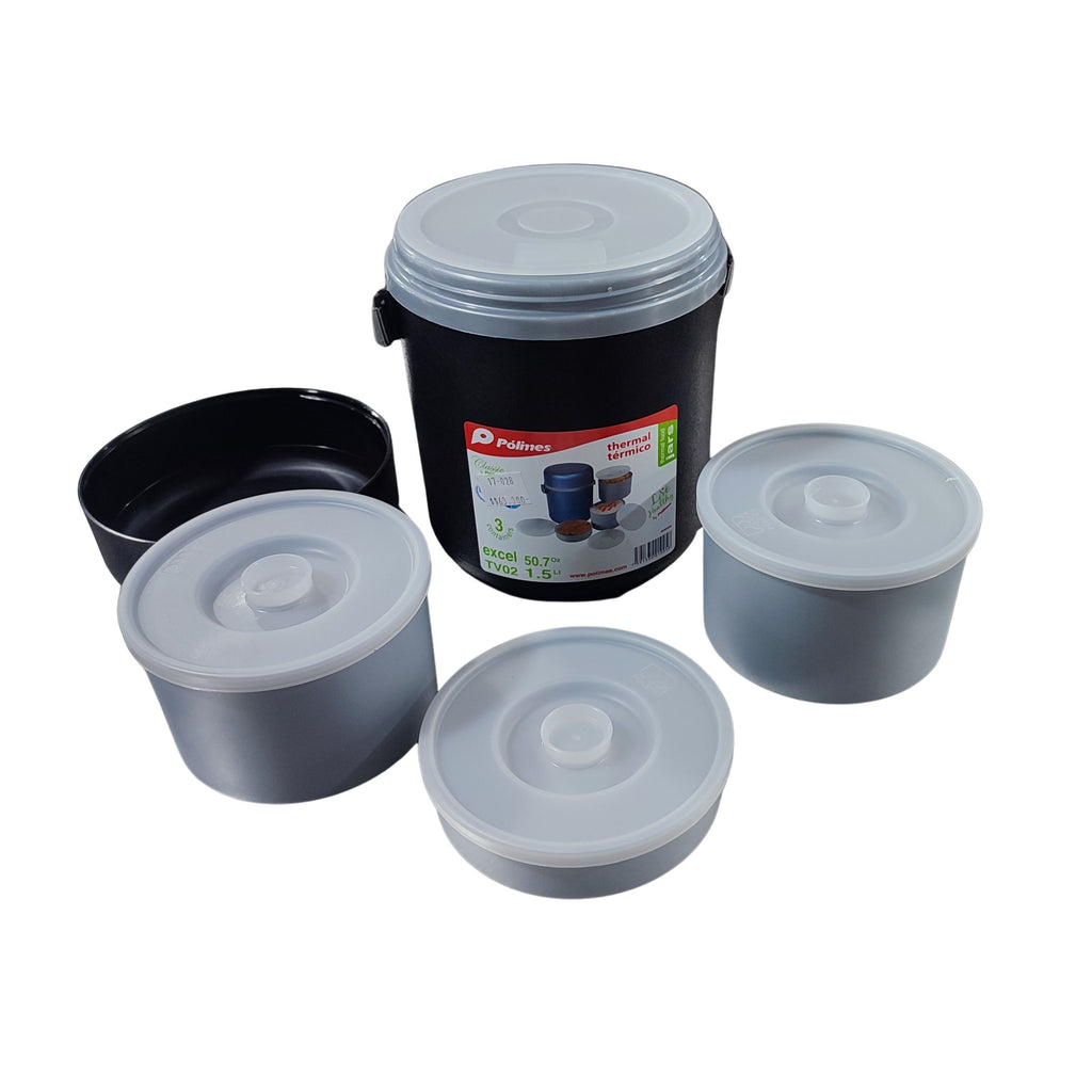 Termo Alimentos Excel 1.5LT Negro Polimes