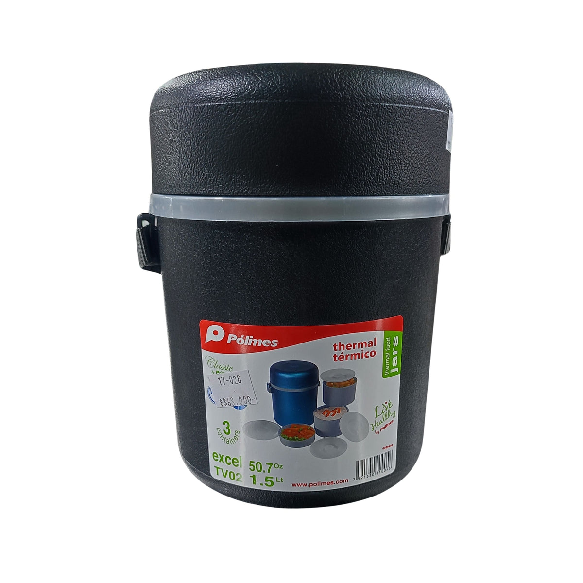 Termo Alimentos Excel 1.5LT Negro Polimes