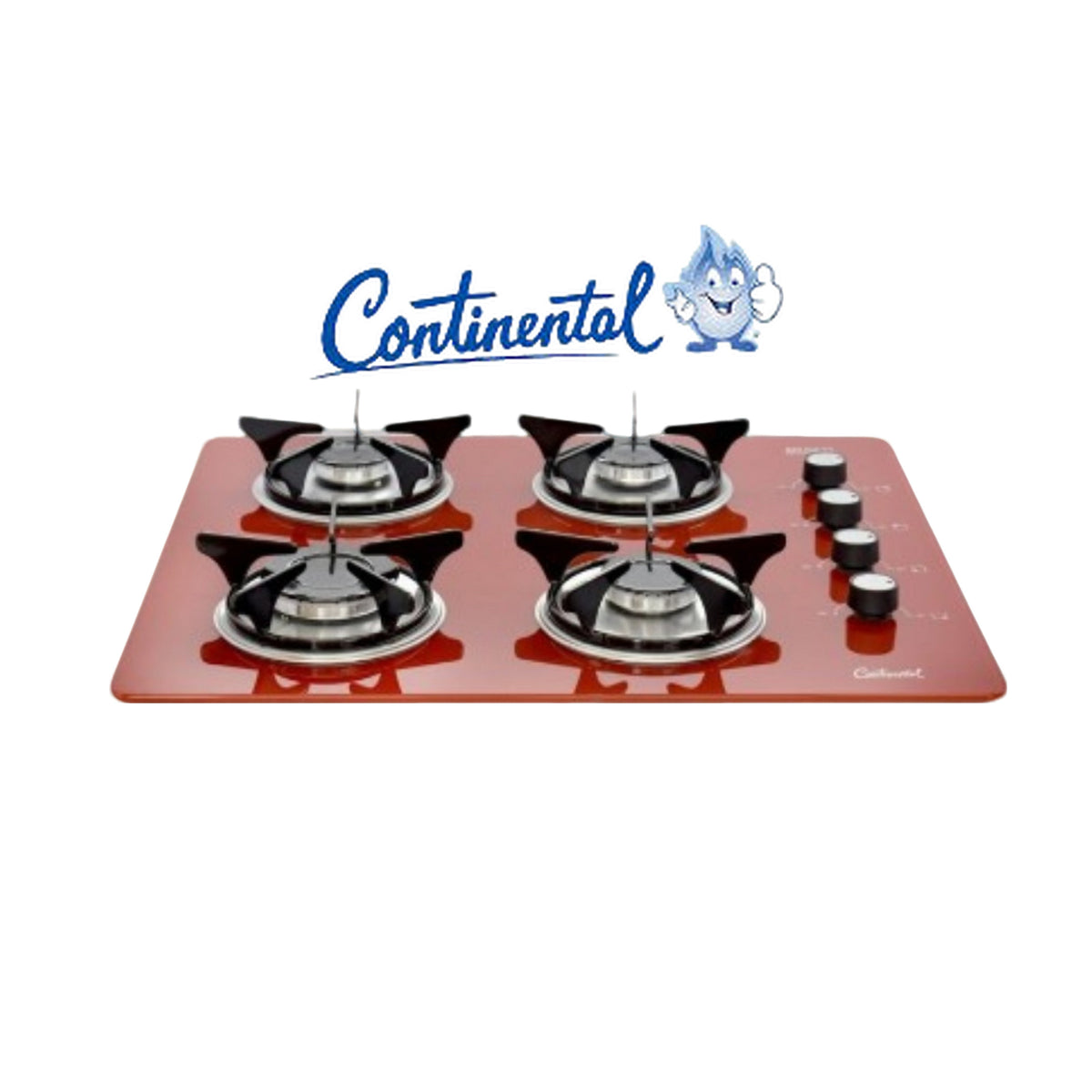 Estufa Continental en Vidrio 4 Puestos