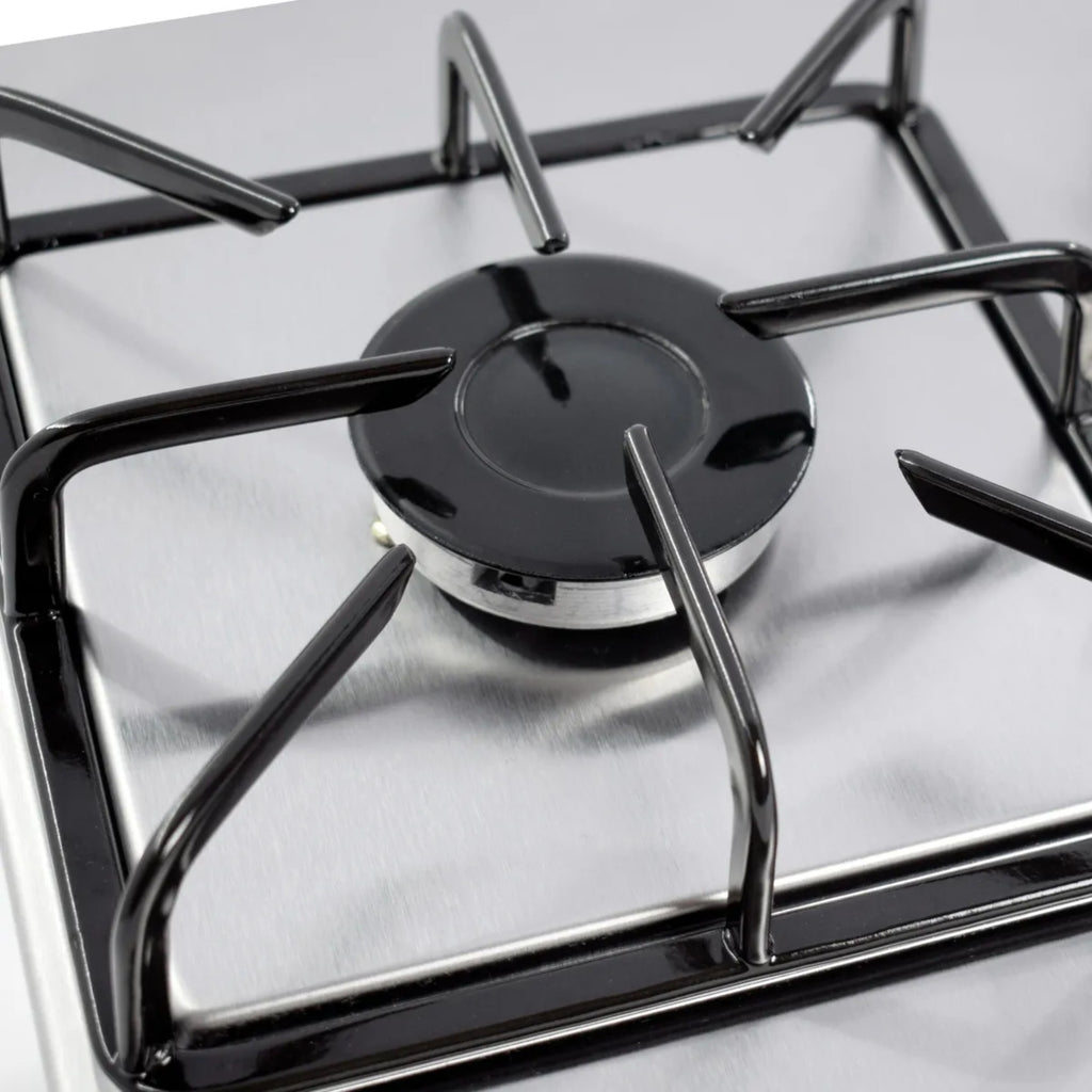 Estufa Continental de Empotrar 2 Puestos Acero Inoxidable Encendido Eléctrico
