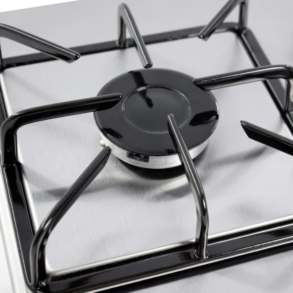 Estufa Continental de Empotrar 2 Puestos Acero Inoxidable Encendido Eléctrico