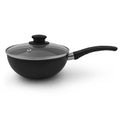 Mini Wok Dkasa Premium Antiadherente Marmolizado Granito con Tapa 16CM