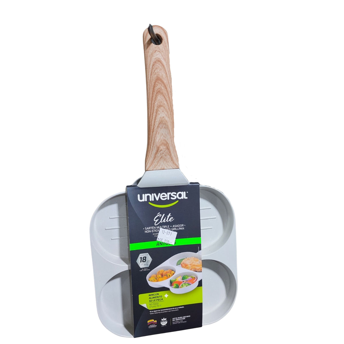 Sartén Multiple: 2 Puestos + Asador Universal 18 CM