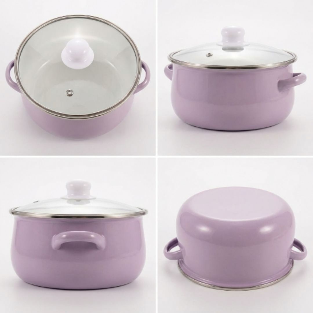 Olla Universal Peltre Atelier 20 CM + Tapa de Vidrio