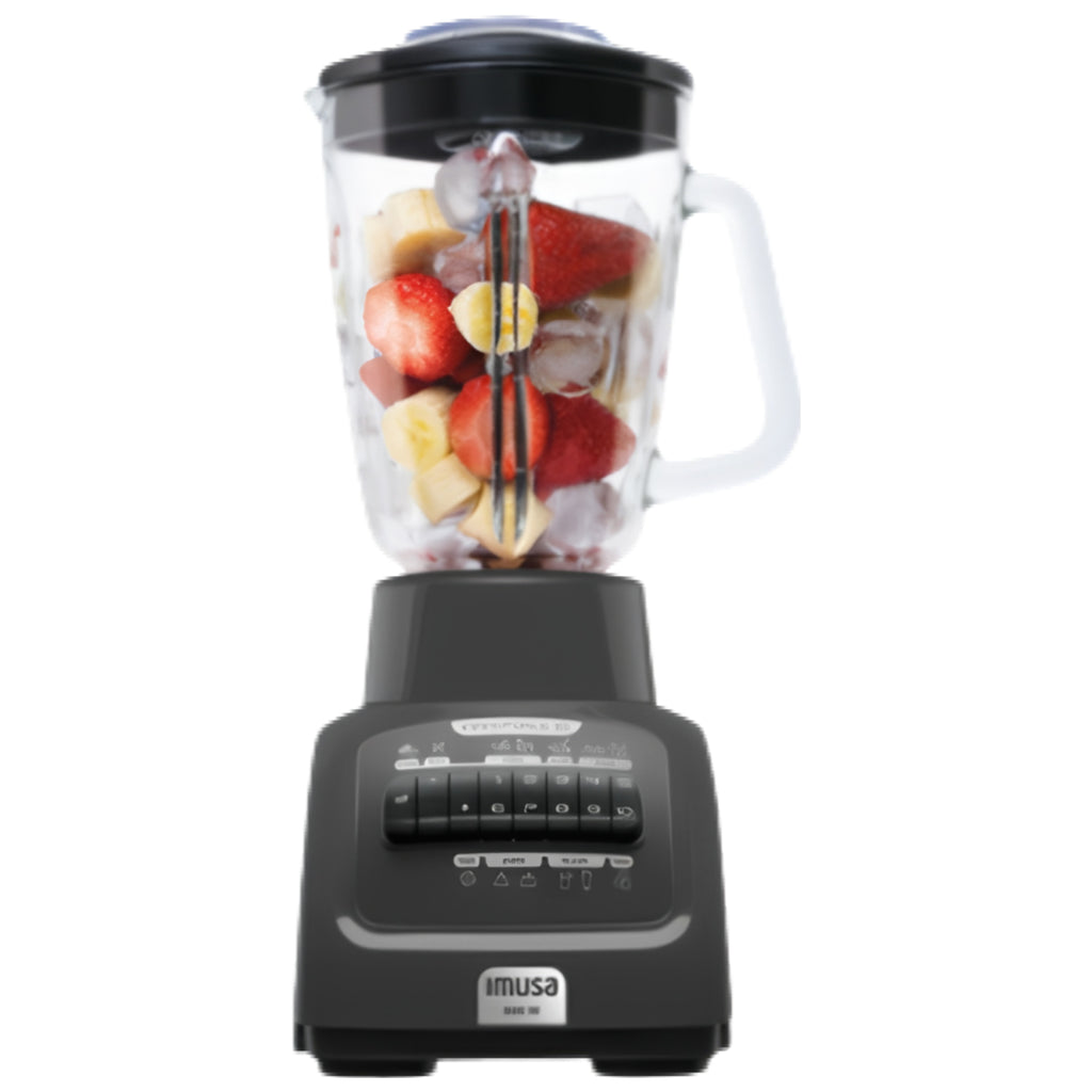 Licuadora Imusa Infiny Force XL 10 Velocidades Vaso de Vidrio Gris