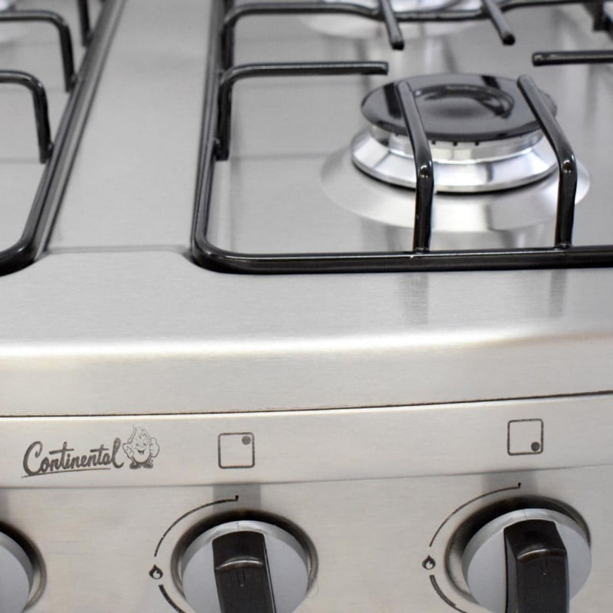 Estufa Continental 4 Puestos de Lujo Cubierta Acero Inoxidable Estructura Esmalt