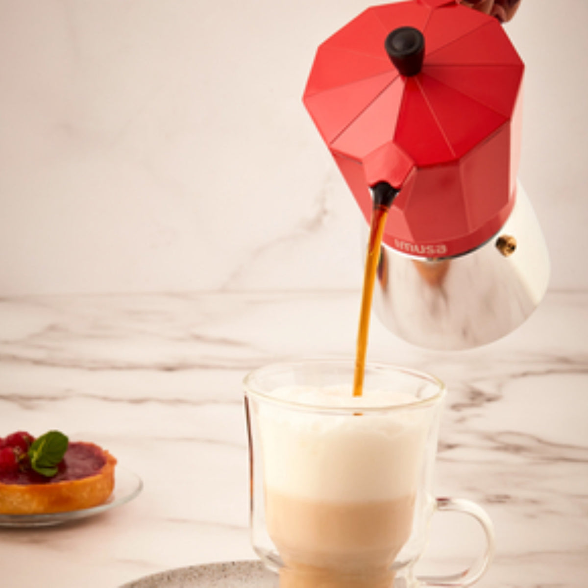 Cafetera Italiana Imusa Espresso Roja – 6 Tazas