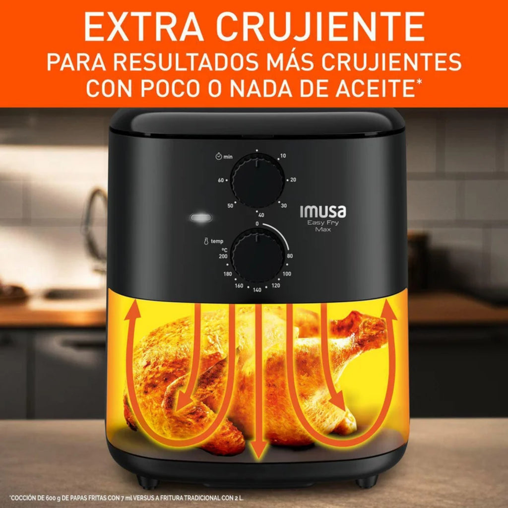 🔥 Freidora Easy Fry Max Imusa – 5 Litros