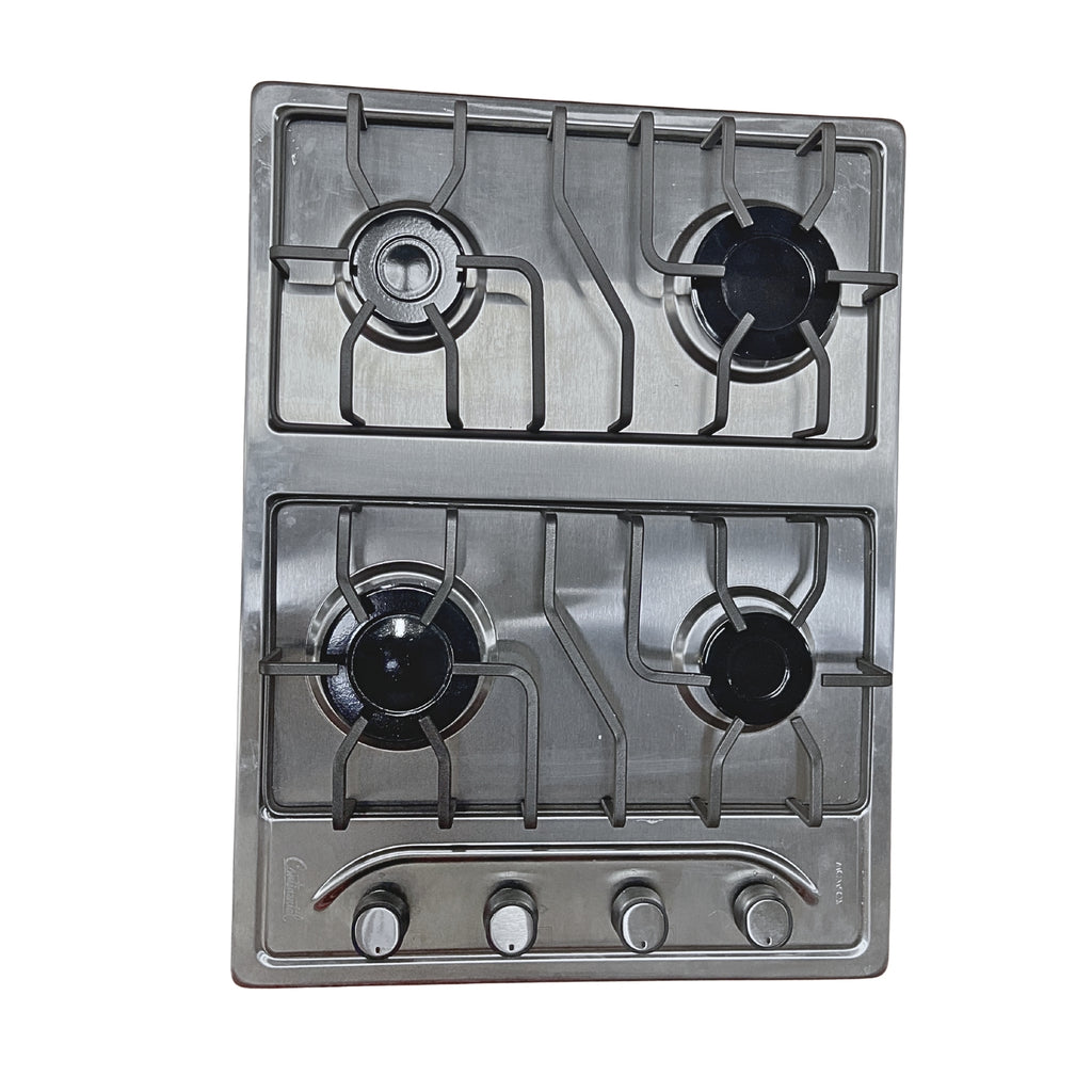 Estufa de Empotrar Continental Acero Inoxidable 4 Puestos Parrilla en Platina