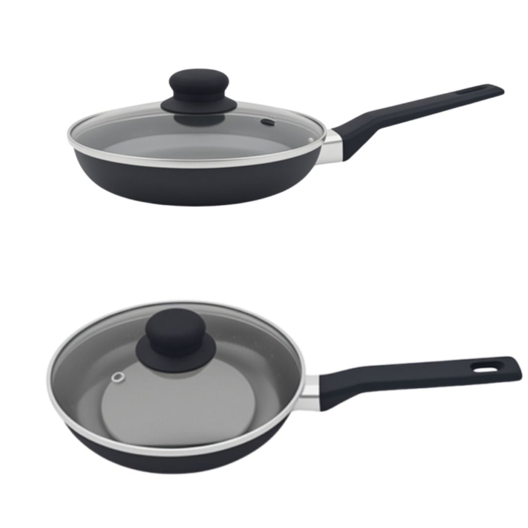 Sarten Dkasa Premium Antiadherente Marmolizado Granito con Tapa 22CM