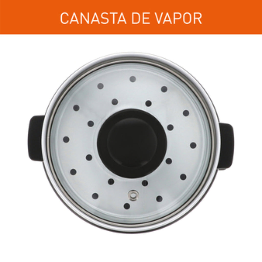 Olla Arrocera Imusa 5 Tazas Acero Roja
