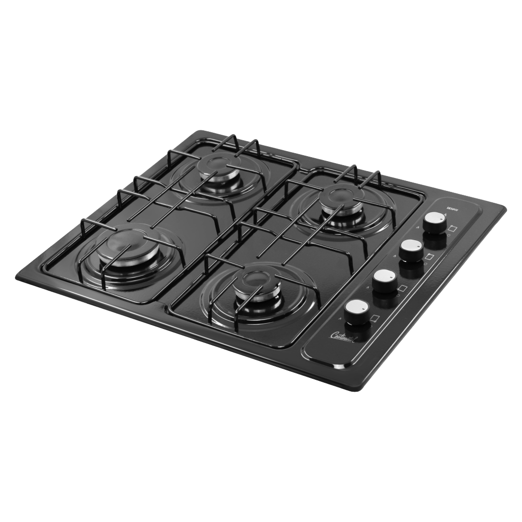 Estufa de Empotrar Continental Esmaltada Negra encendido electrico