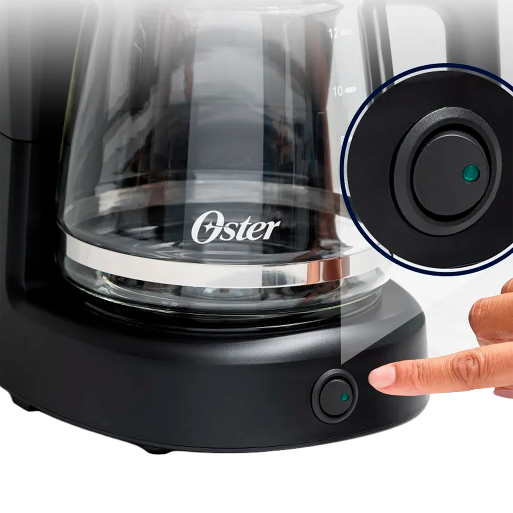 Cafetera Oster 12 Tazas Negra