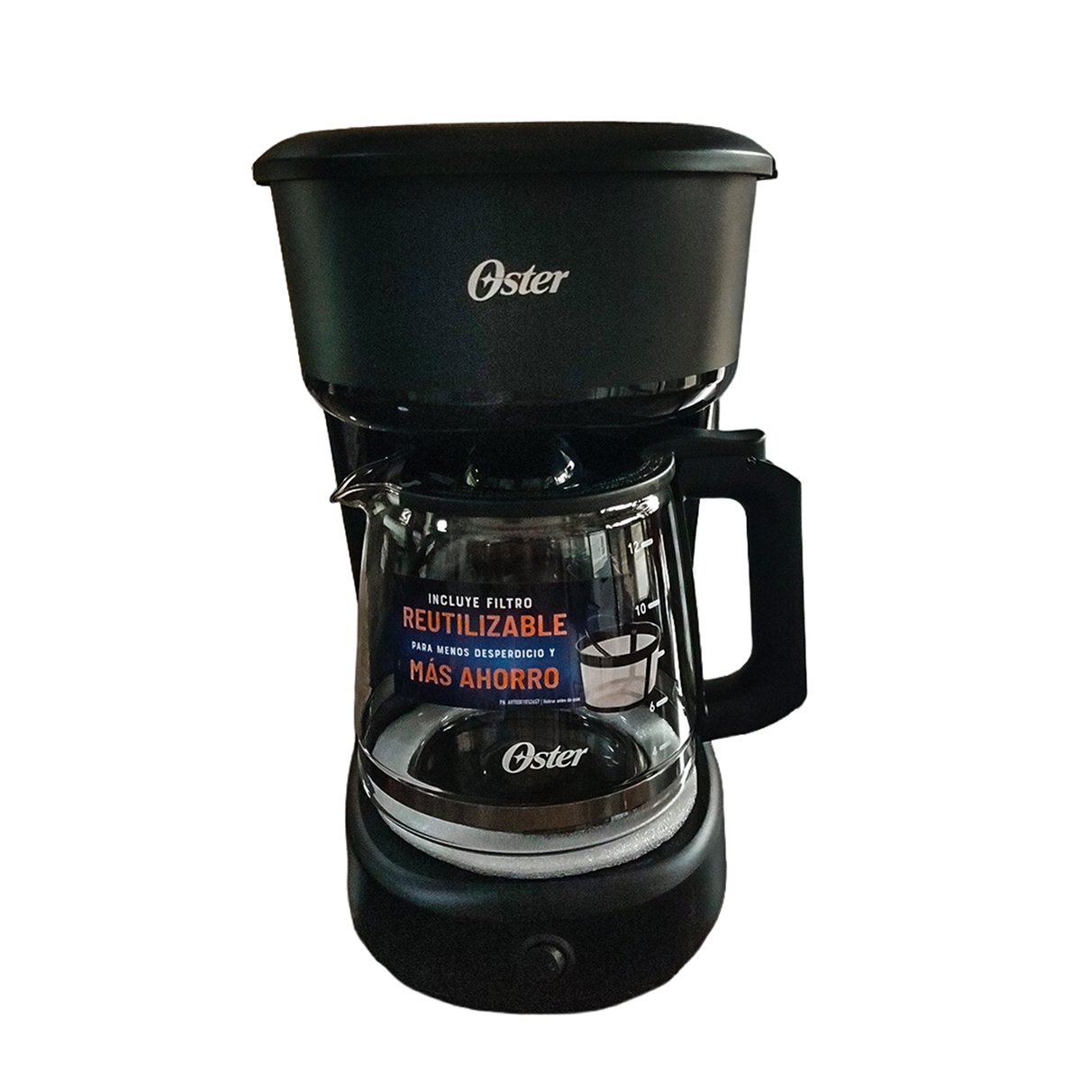 Cafetera Oster 12 Tazas Negra