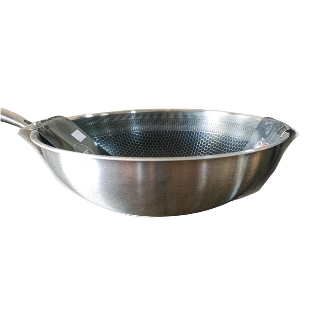 Wok DKasa Acero Inoxidable Triply 28 cm